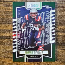 2023 Panini Absolute Demario Douglas #158 Green Spectrum #24/25 NE Patriots RC