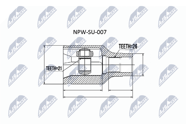 Gelenksatz Antriebswelle Nty NPW-SU-007 FüR Liana Suzuki Er 413 4WD-image