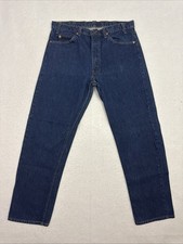 Vintage Levis 505 Orange Tab 20505-0217 Denim Jeans 35x30 USA 1981 80s