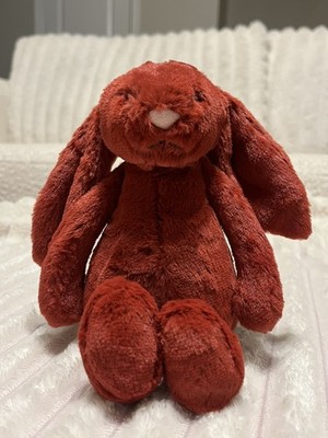 Jellycat Bashful Luxe Bunny Scarlett Red Medium (BAS3SCA). FAST