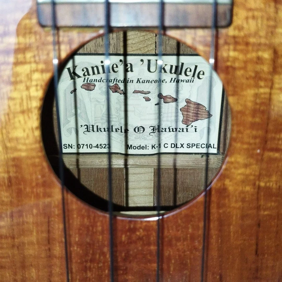 Kanile'a K-1 C DLX Special Hawaiian Koa Concert Ukulele Honu Inlay Rare - Image 2 of 4