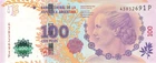 Argentina Argentina 100 Pesos ND (2012) P358 VF-XF (Series P)