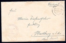 FELDPOST II WK 1940 DANZIGER STEMPELTYPE 9.BATTERIEARTREGT 110 (G2650