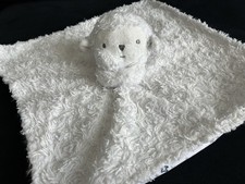 Carters 2019 Just One You White Lamb Lovey Sheep Swirls Security Blanket 12"