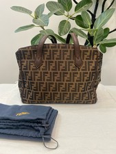 Fendi Pre-Owned Authentic Satchel Monogram Canvas Free Tracked Shipping
