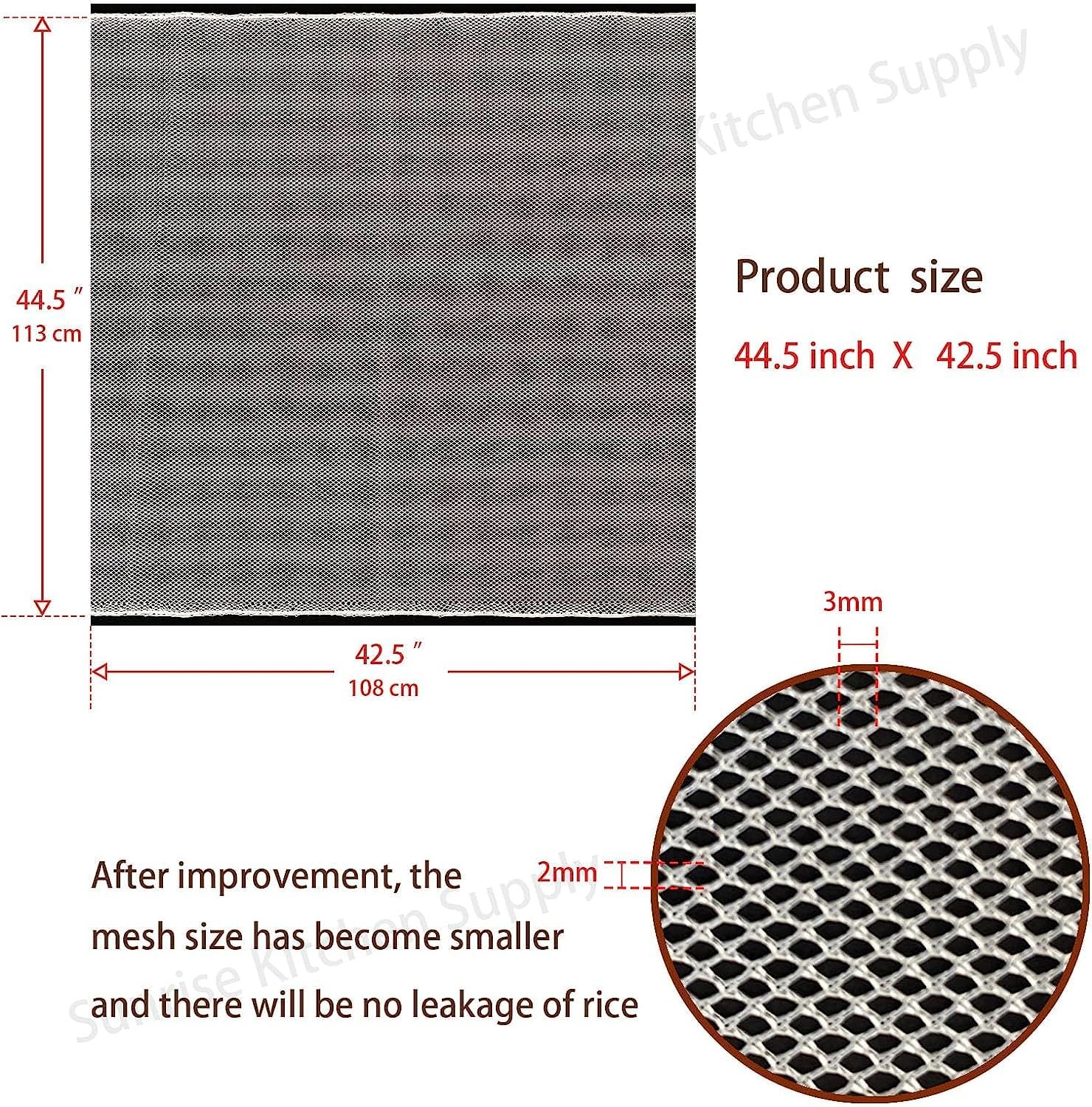 43" x 43" Sushi Rice Cooking Net/Rice Cooker Napkin/Sushi Rice Cooking Napkin...