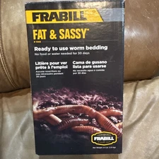 NEW Frabill Fat and Sassy Worm Bedding Bait 2.5 lbs Odorless-Discontinued 