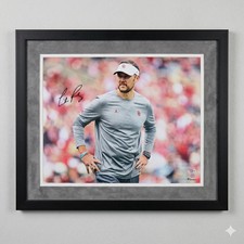 Lincoln Riley Signed Oklahoma Sooners 16x20 Custom Framed Photo PSA Autographed