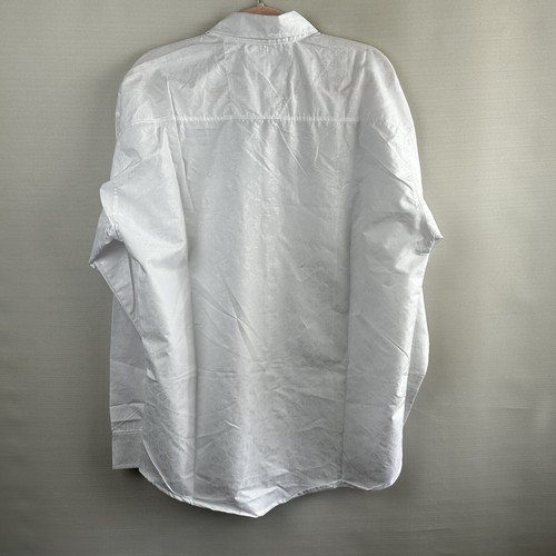 NWT Wild Bull Authentic Western men's size XL white patterned pearl snap shirt - 第 10/10 張圖片