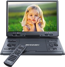   14.9" Portable DVD Player w/ 12.5" Large HD Swivel Screen, 6 Hours Recharge  