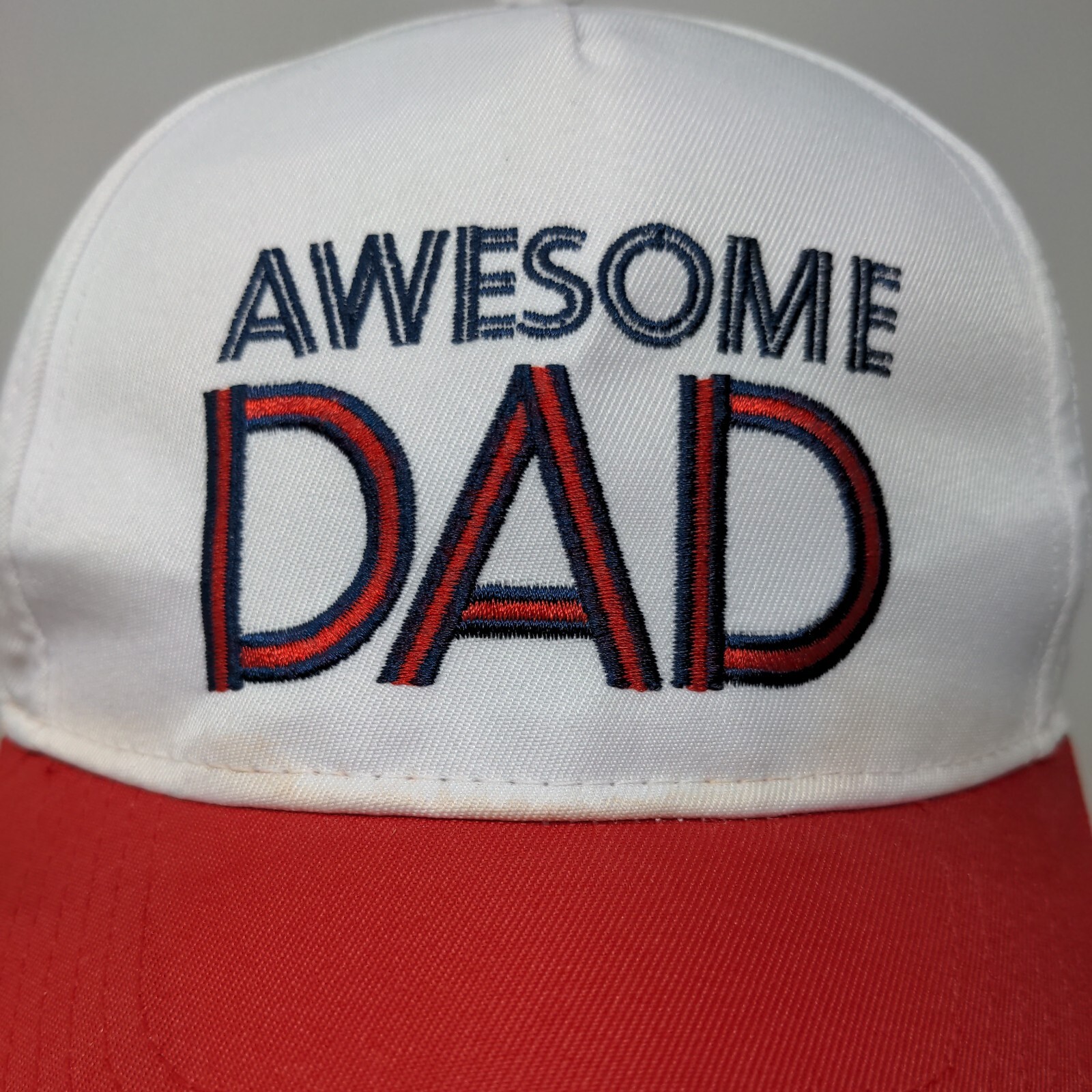 Awesome Dad Strapback Hat Multicolor One Size Emb… - image 3