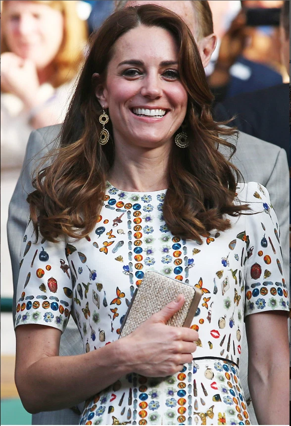 Abito midi Alexander McQueen Obsession stampa talismano US8 ASO Royal Celebrity