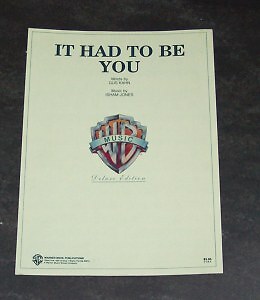 It Had To Be You Written by Gus Kahn & Isham Jones Sheet Music | eBay
