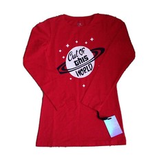 Get A Grip Active Girls Red T Shirt Top Size S NWT