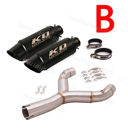 51mm Muffler For Aprilia Shiver 750 08-2017 Exhaust Tips Mid Link Pipe DB Killer - Picture 6 of 14