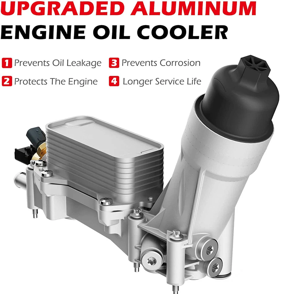 Aluminum Oil Cooler Oil Filter Housing For Jeep Grand Cherokee Dodge Journey 3.6 - image 4 of 4