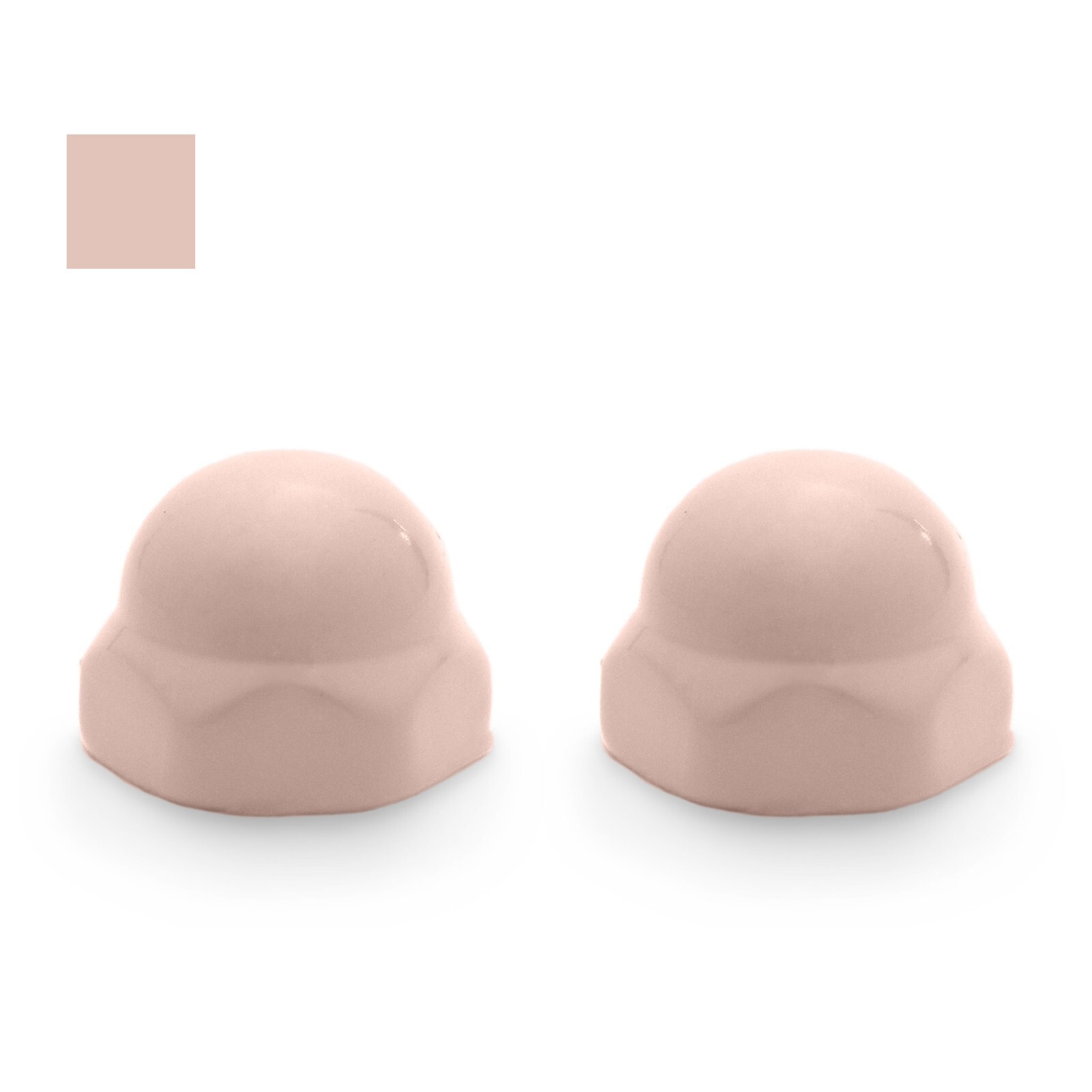 Gerber Replacement Ceramic Toilet Bolt Caps - Set of 2 - PETAL PINK