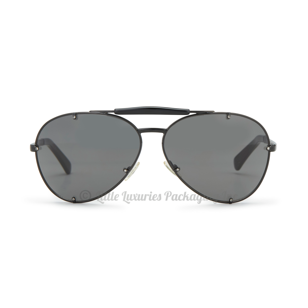 RARE, Authentic Valentino Shiny Black 1150/S Aviator  display picture 1