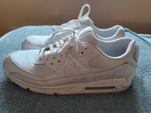 Nike air max 90 leather triple white size 13 | eBay