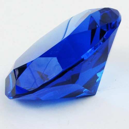 120mm/5'' Home Office Decor Wedding Decoration Glass Diamond Shape Paperweight - Picture 9 of 14