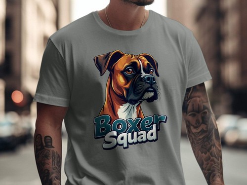 Boxer Squad Graphic Print Crew Neck T-Shirts - Picture 30 of 65