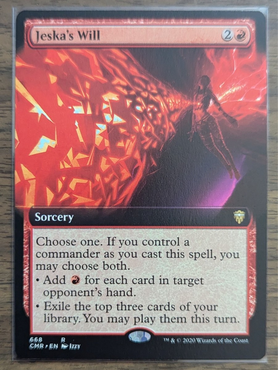MTG Jeska's Will Extended Art Non-Foil from Commander Legends NM