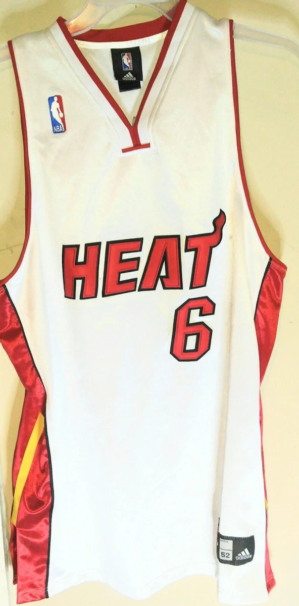 MIAMI HEAT BASKETBALL SHIRT JERSEY ADIDAS sz S MEN 6 LEBRON JAMES