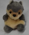 Lucian Wolf Palm Pals Plush Toy Cute Gray Wolf 5.5" Stuffed Animal Forest