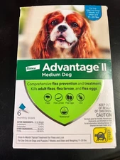 Elanco Advantage ll Medium Dog 6  Doses for Dogs 7 Weeks & Older 11-20lb 2758