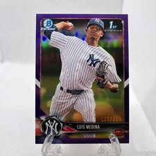 2018 Bowman Chrome Prospects Purple Refractor /250 Luis Medina #BCP161