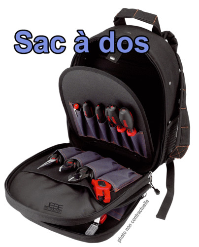 Sac à dos CIMCO 170430 pour ranger les outils lourds sans se fatiguer le dos