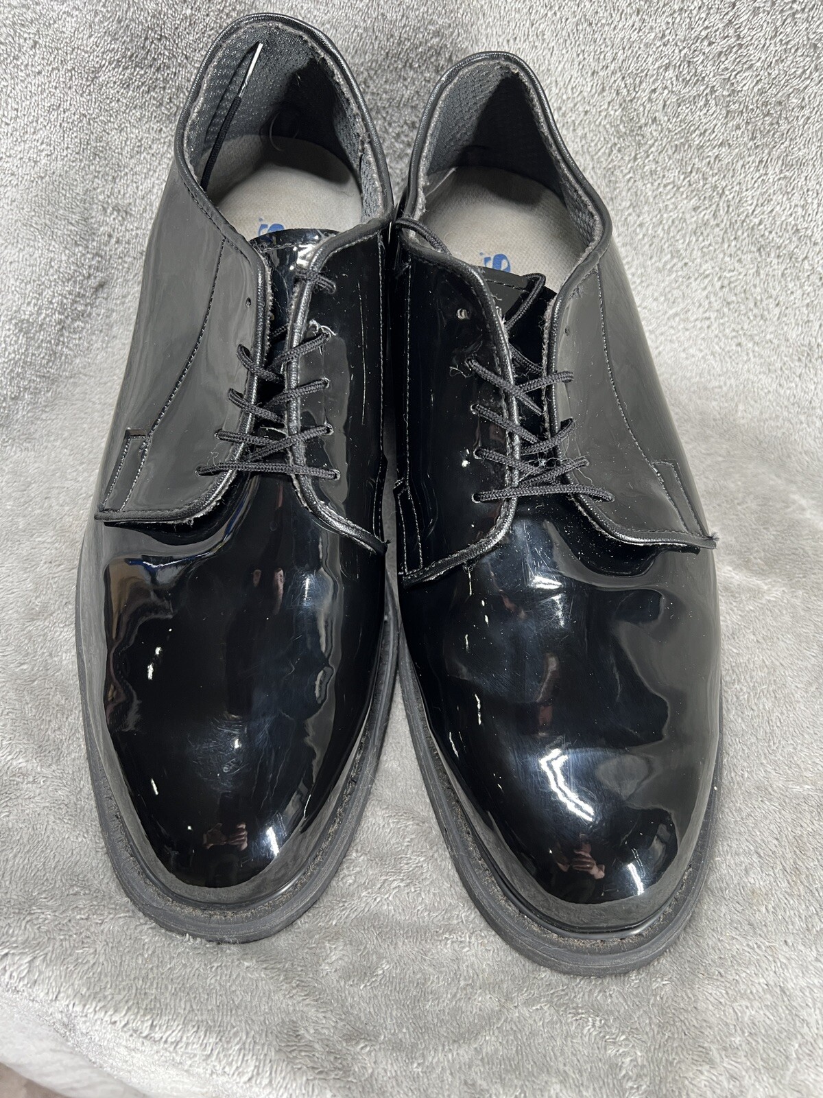 SAOLA Oxford militari uomo Bates nero lucido suola Vibram 9 E (larga)