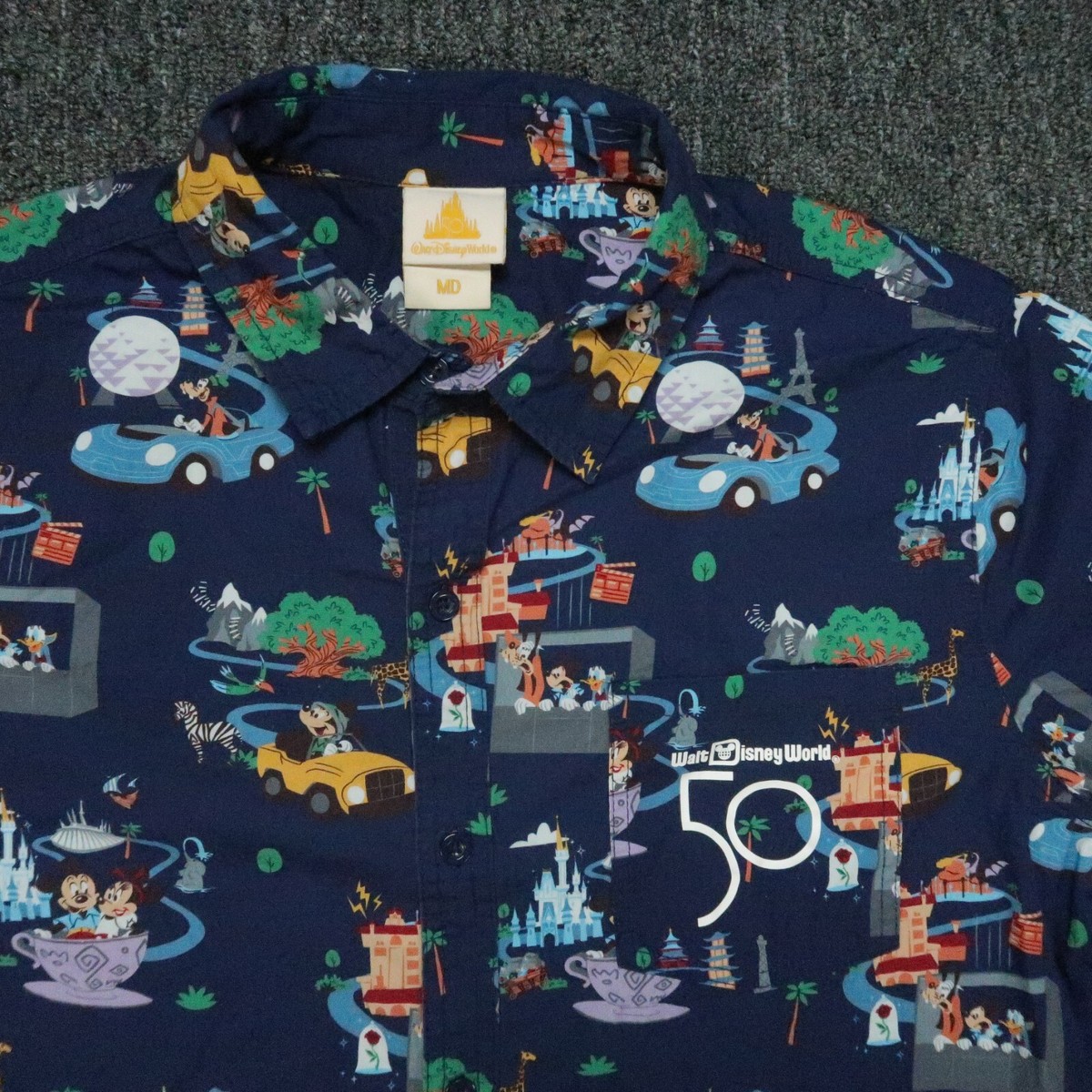 wdw50周年キャッスルウォルトディズニーシャツアメリカMサイズ wdw50周年キャッスルウォルトディズニーシャツアメリカMサイズ