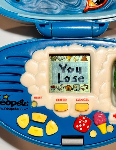 2002 Tiger Electronics NEOPETS Pocket Portable Game Krawk Island w/Anorith - Picture 2 of 5