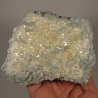 5.4" Blue BARITE & CALCITE Crystals Cluster Missour Morocco 2.2 lbs.