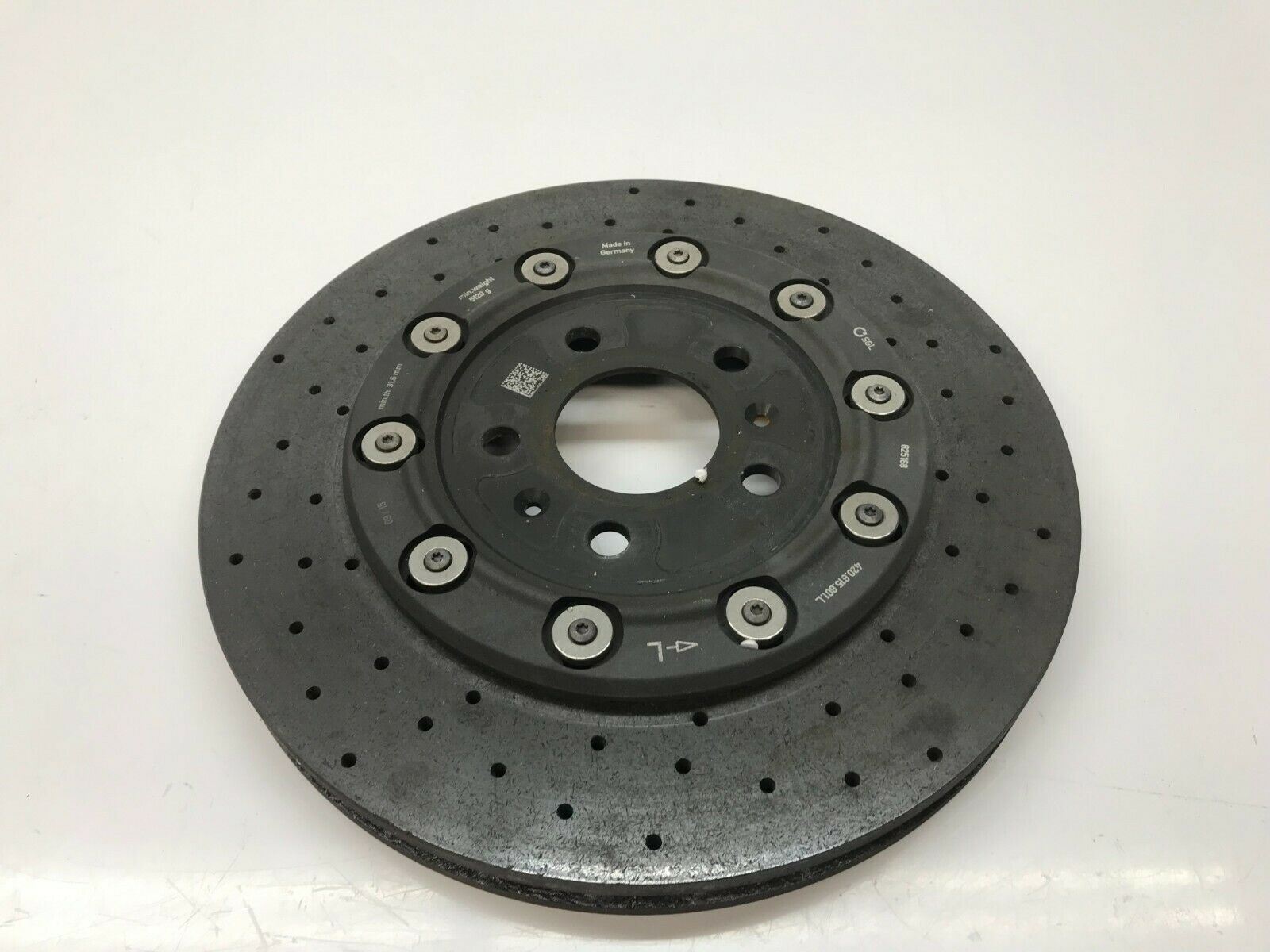 LAMBORGHINI HURACAN REAR LEFT DRIVER LH CARBON CERAMIC BRAKE DISC  