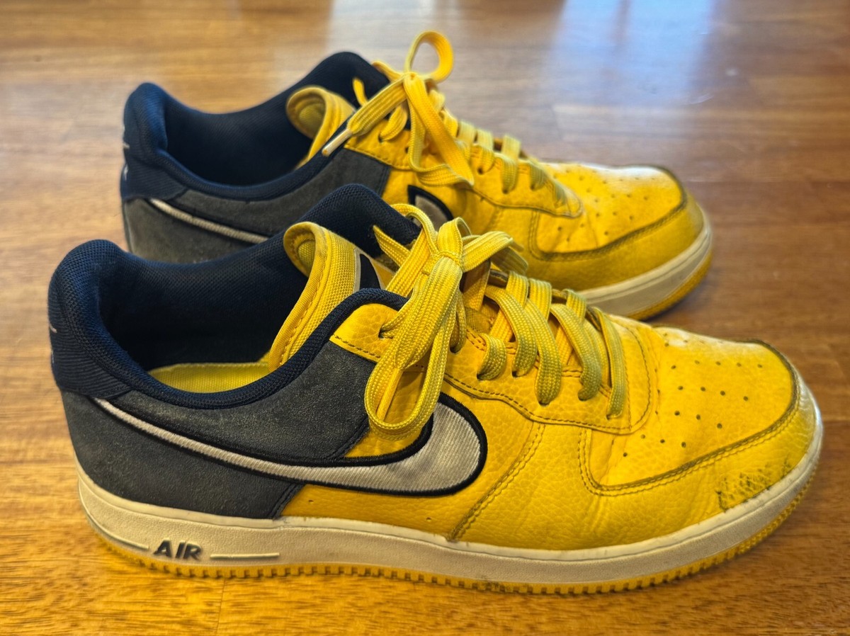 NIKE Air Force A02439-700 07 LV8 Yellow Blue Amarillo Low Sneaker Men’s 10