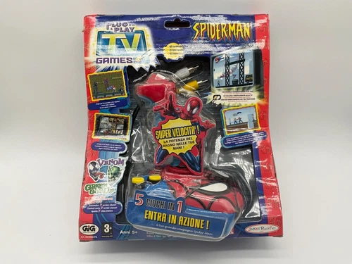 Marvel Spiderman Plug in TV and Play Controller Jakks Pacific 2004