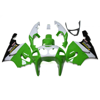 Green White Black Fairings fit for Kawasaki Ninja ZX7R 1996 2000