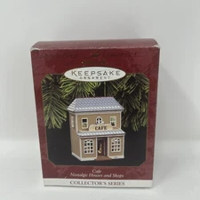 Hallmark Ornament 1997 Collector's Series Cafe Nostalgic Houses and Shops