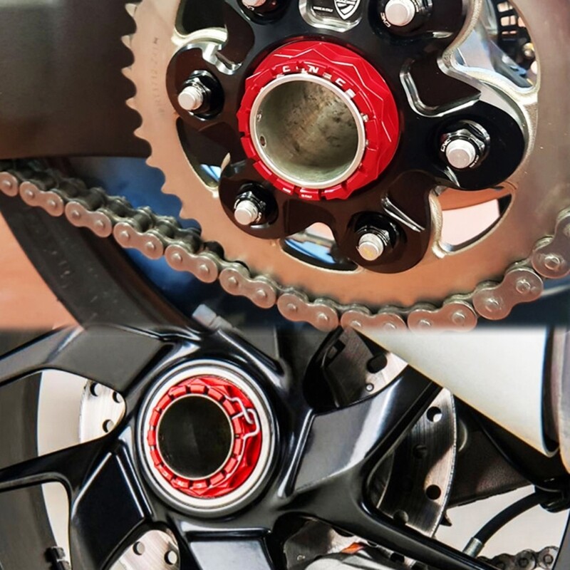 For Agusta Black/Red Rear Wheel Nut Clip eBay