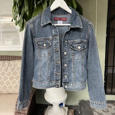 Ymi Ubu Vintage Y2k 2000s Denim Jean Jacket Size Small Blue