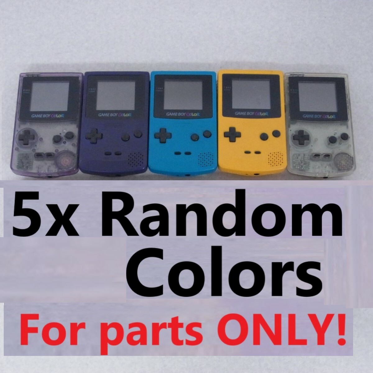 Für Teile 5 Set Nintendo Gameboy Color-Zufällige Farben Konsole GBC cgb-001  | eBay