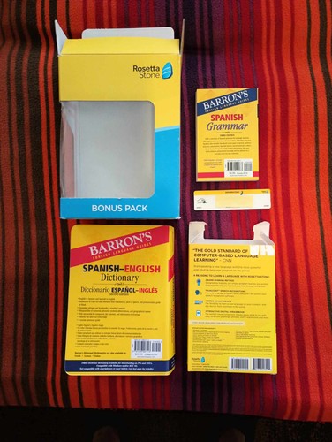 Rosetta Stone Barron's Bundle Spanish (Latin America) Bonus Pack w/Key Card - Picture 4 of 4
