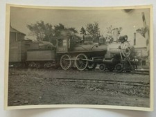 Vintage 5x7 s/w Eisenbahn Foto Bangor & Aroostock Railroad #203 Lok Maine