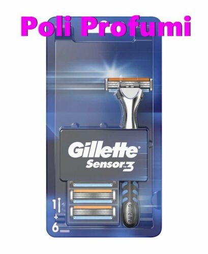 Gillette Sensor3   1 rasoio + 6 ricambi - Foto 1 di 1