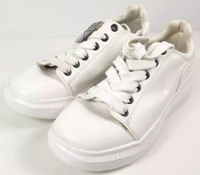 PAPAYA MATALAN Girls Junior Shoes Snickers Trainers UK 3 White