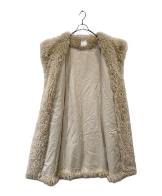 M Curly Eco Fur Vest | eBay