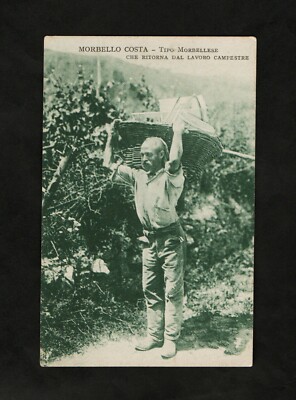 POSTCARD - MORBELLO COSTA - MORBELLESE TYPE RETURNING FROM COUNTRY WORK