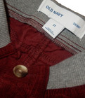 3F NWT 2T Boys OLD NAVY Skinny Maroon Rib Elastic Waist Pull On Corduroy Pants — photo 3